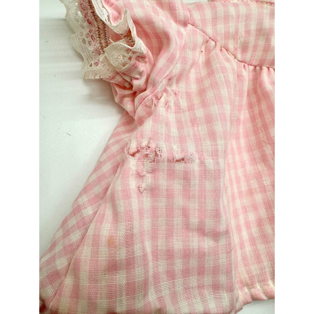 Vintage Cabbage Patch Kids Doll Clothes Lot 1980s Coleco Gingham‎ Gold Vest 3pc - Picture 14 of 16